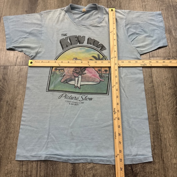 Vintage 70s Key West Picture Show Tee Single Stitch T Shirt Florida - Picture 3 of 9
